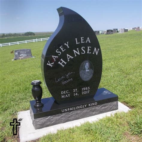 Teardrop headstones - A Beautiful Black Granite Teardrop 720x560x80 set on a 900×300 Straight Base Includes Free Lettering and Artwork from our database on the front of the headstone (excludes 23k Gold) Category: $ 2500 - $ 3500 Tags: black teardrop